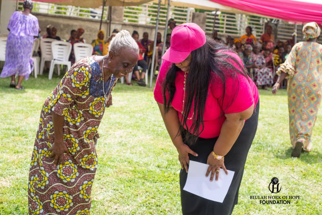 Senior citizens smiling